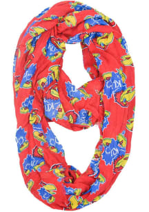 Kansas Jayhawks Logo Infinity Womens Scarf