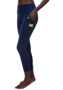 Michigan Wolverines Womens Blue Pocket Pants