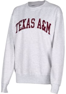 Texas A&M Aggies Womens Ash Sport Crew Sweatshirt