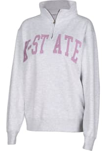K-State Wildcats Womens Ash Sport Qtr Zip