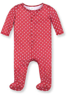 Indiana Hoosiers Baby Cardinal Magnetic Loungewear One Piece Pajamas