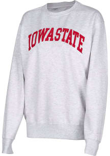 Iowa State Cyclones Womens Ash Sport Crew Sweatshirt