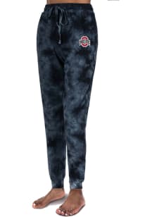 Ohio State Buckeyes Womens Cloud Dye Black Sweatpants