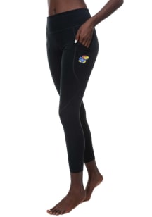 Kansas Jayhawks Womens Black Pocket Pants