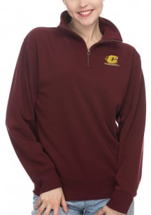 Central Michigan Chippewas Womens Maroon Sport Fleece Qtr Zip