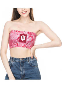 Indiana Hoosiers Womens Crimson Vapor Bandeau Tank Top