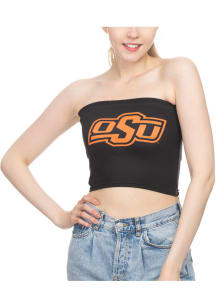 Oklahoma State Cowboys Womens Black Tube Top Tank Top