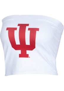 Indiana Hoosiers Womens White Tube Tank Top