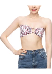 Indiana Hoosiers Womens Crimson Ring Bandeau Tank Top