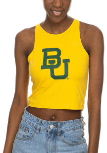 Baylor Bears Womens Gold First Down Design Tank Top