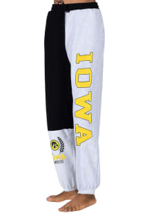Iowa Hawkeyes Womens Colorblock Black Sweatpants