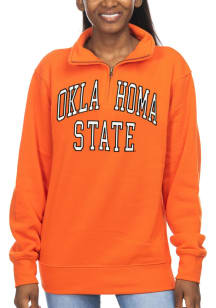 Oklahoma State Cowboys Womens Orange Sport Qtr Zip