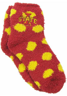 Iowa State Cyclones Fuzzy Dot Youth Quarter Socks