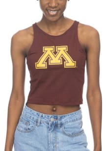 Minnesota Golden Gophers Womens Maroon First Down Tank Top