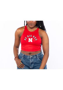 Nebraska Cornhuskers Womens Red First Down Tank Top
