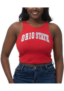 Ohio State Buckeyes Womens Red First Down Tank Top
