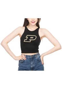 Purdue Boilermakers Womens Black First Down Tank Top