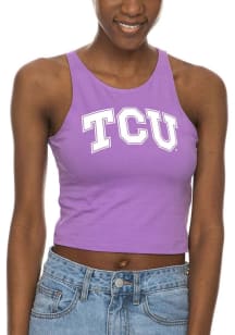 TCU Horned Frogs Womens Lavender First Down Tank Top