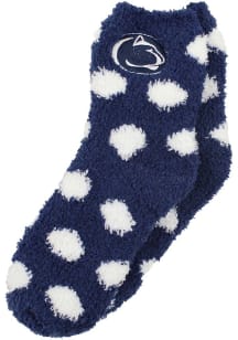 Penn State Nittany Lions Fuzzy Dot Youth Quarter Socks