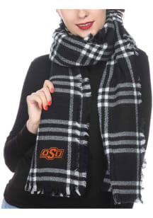 Oklahoma State Cowboys Plaid Blanket Womens Scarf
