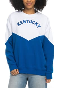 Kentucky Wildcats Womens Blue Bestie Crew Sweatshirt