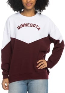 Minnesota Golden Gophers Womens Maroon Bestie Crew Sweatshirt