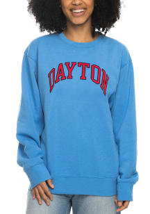Dayton Flyers Womens Light Blue Sport Fleece Crew Sweatshirt