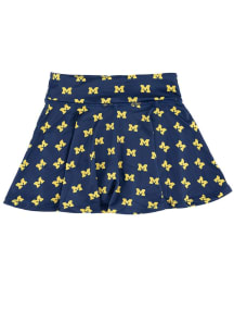 Michigan Wolverines Girls Blue Primary Logo Shorts