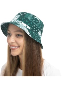 Michigan State Spartans Green Paisley Patchwork Mens Bucket Hat