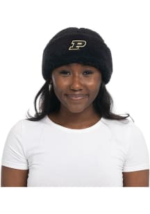 Purdue Boilermakers Black Sherpa Womens Knit Hat