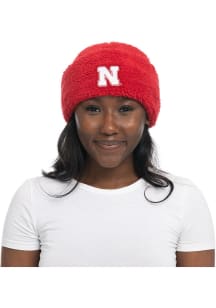 Nebraska Cornhuskers Red Sherpa Womens Knit Hat
