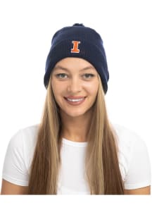 Illinois Fighting Illini Navy Blue Fashion Knit Womens Knit Hat