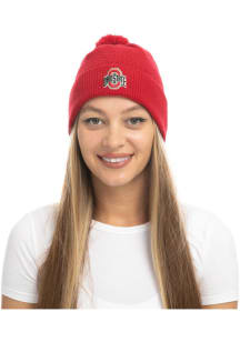 Ohio State Buckeyes Red Fashion Knit Design Womens Knit Hat