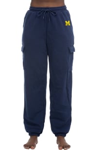 Michigan Wolverines Womens Cargo Blue Sweatpants