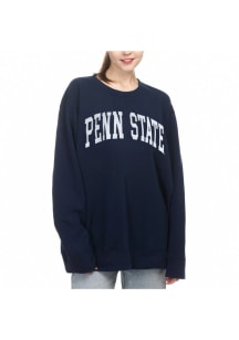 Penn State Nittany Lions Womens Navy Blue Sport Fleece Crew Sweatshirt