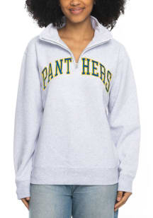 Pitt Panthers Womens Ash Sport Fleece Qtr Zip