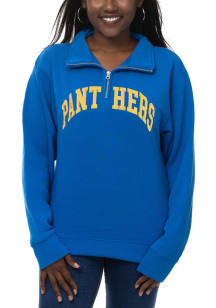 Pitt Panthers Womens Blue Sport Fleece Qtr Zip