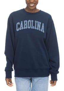 North Carolina Tar Heels Womens Navy Blue Sport Fleece Crew Sweatshirt