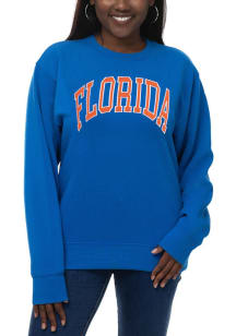 Florida Gators Womens Blue Sport Fleece Crew Sweatshirt