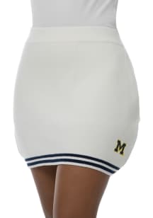 Michigan Wolverines Womens White Victory Skirt