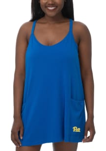 Pitt Panthers Womens Blue Ace Short Sleeve Dress
