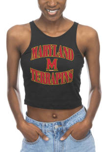 Maryland Terrapins Womens Black First Down Tank Top