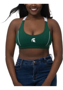 Michigan State Spartans Womens Green Blitz Tank Top
