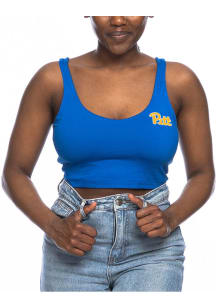 Pitt Panthers Womens Blue Athletic Tank Top