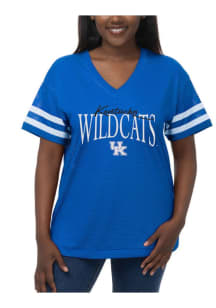 Kentucky Wildcats Womens Subtle Fashion Football Jersey - Blue