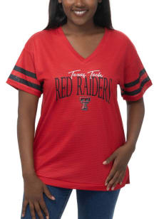 Texas Tech Red Raiders Womens Subtle Fashion Football Jersey - Red