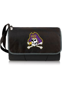 East Carolina Pirates Outdoor Picnic Fleece Blanket - Black