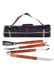 Indiana Hoosiers 3 Piece Tote BBQ Tool Set