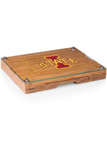 Iowa State Cyclones Concerto Tool Set and Glass Top Cheese Serving Tray