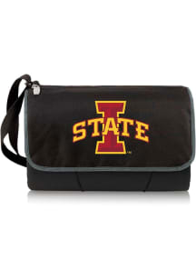 Iowa State Cyclones Outdoor Picnic Fleece Blanket - Black